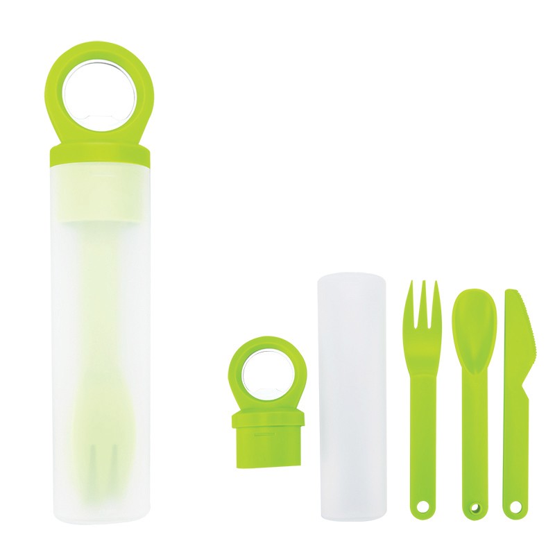 Plastic Utensil Set With Bottle Opener - Image 4