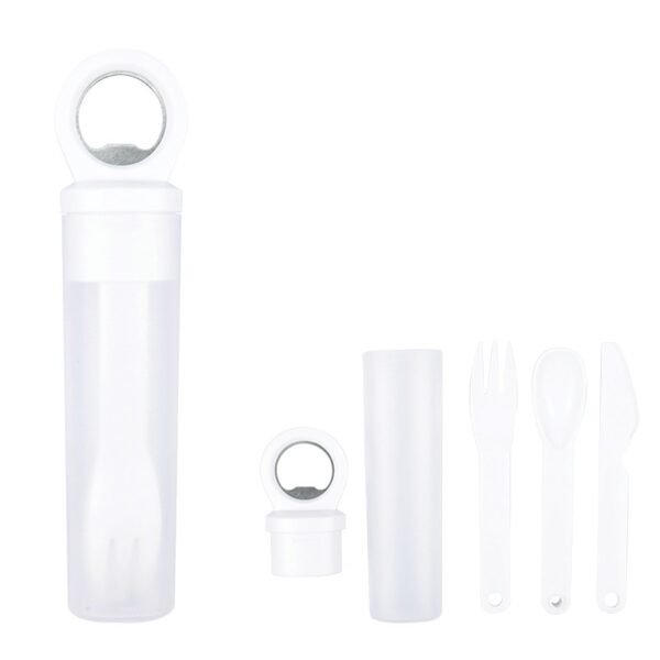Plastic Utensil Set With Bottle Opener - Image 2