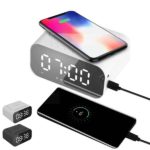 Digital Led Clock Wireless Charger Bluetooth Speaker