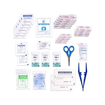 36pc First Aid Kit with EVA Soft Zipper Case - Image 2