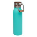 18 oz. Stainless Steel Water Bottle w/ Acacia Lid - Image 4