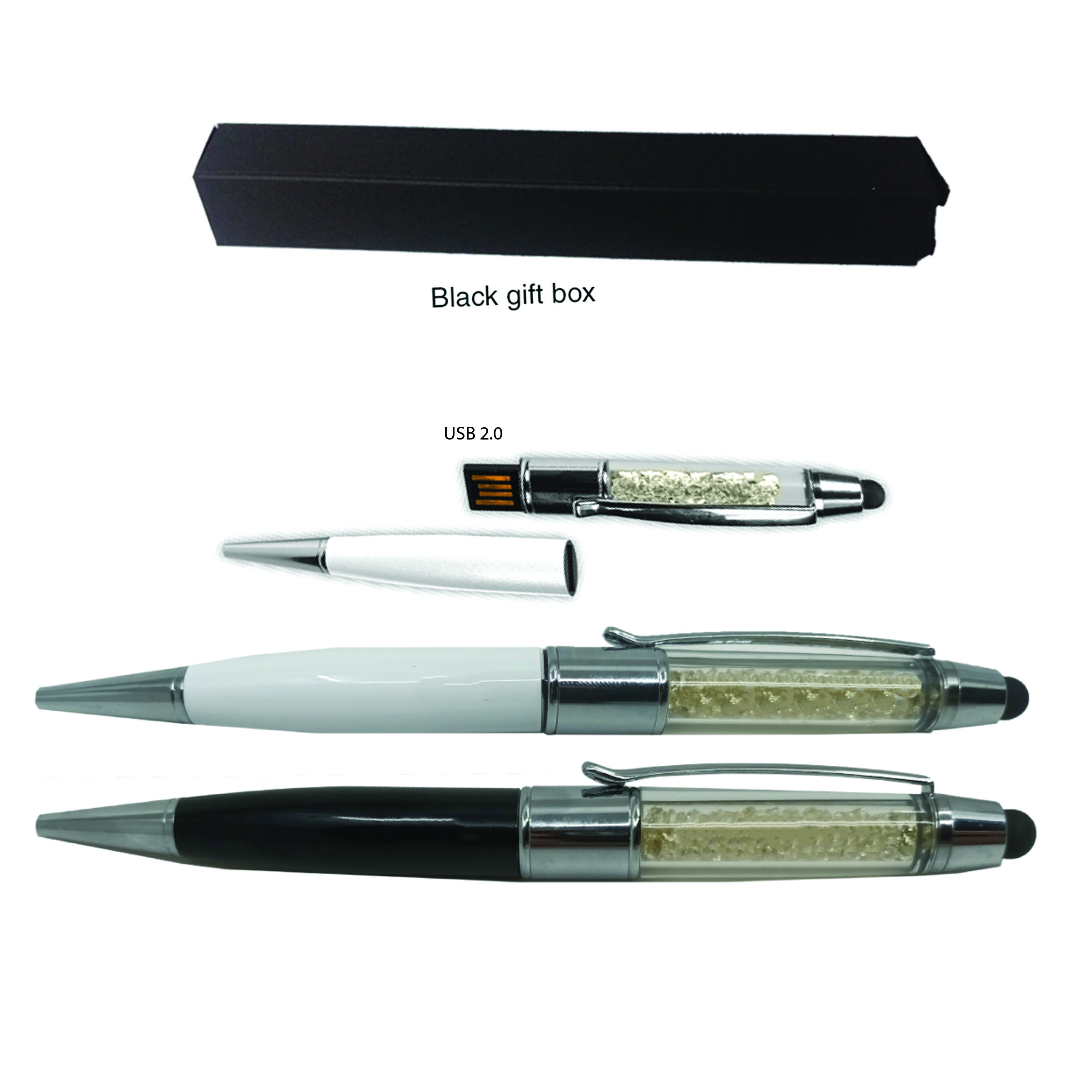 16G USB Crystal Stylus Pen