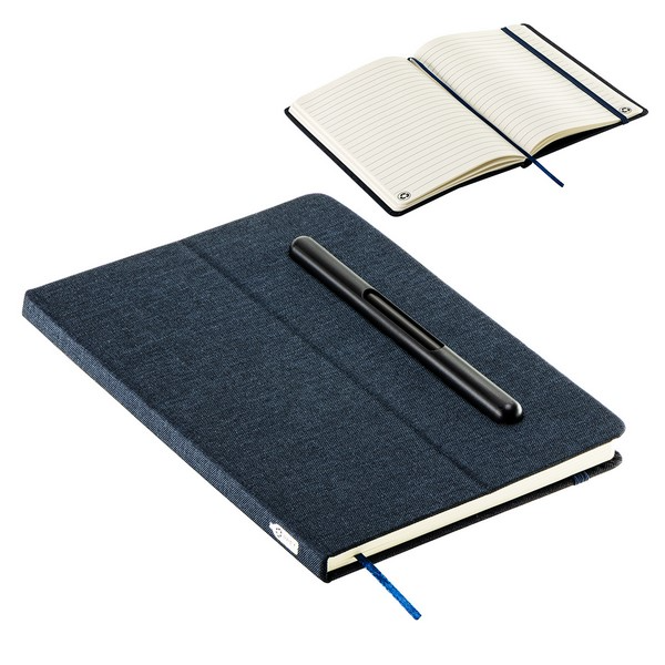 Boardroom Hardcover Journal W/ Built-In Phone Stand & Pen - Image 3