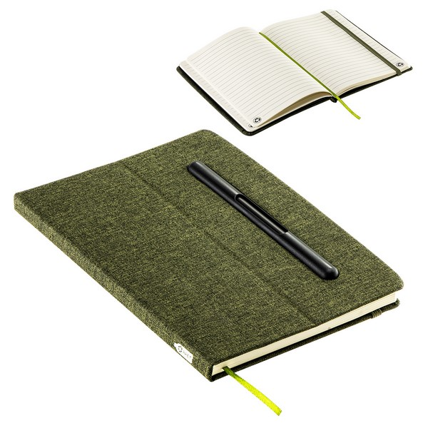 Boardroom Hardcover Journal W/ Built-In Phone Stand & Pen - Image 2