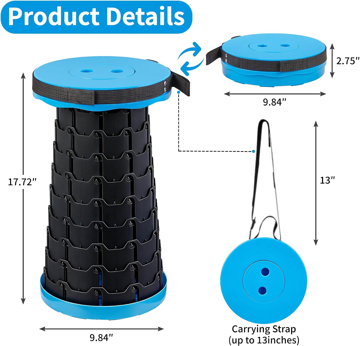 Portable Folding Stool - Image 2